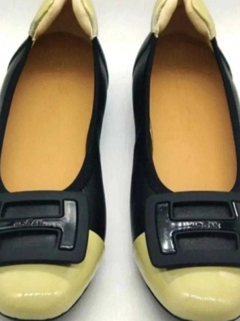 Hogan Womens 35/5 Leather Ballerina Flats...New No Original Box Or Sticker